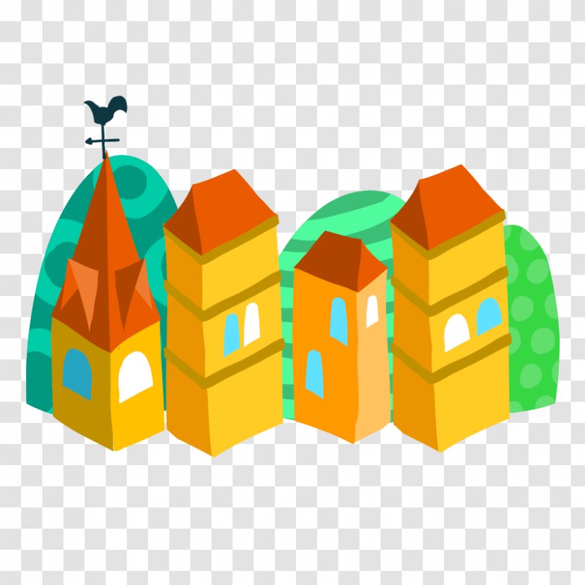 House Building Clip Art - Color Town Transparent PNG