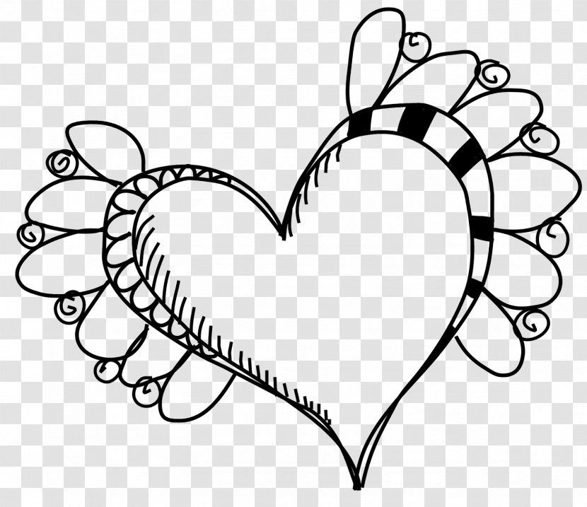 Heart Drawing Paper - Tree - Doodles Transparent PNG