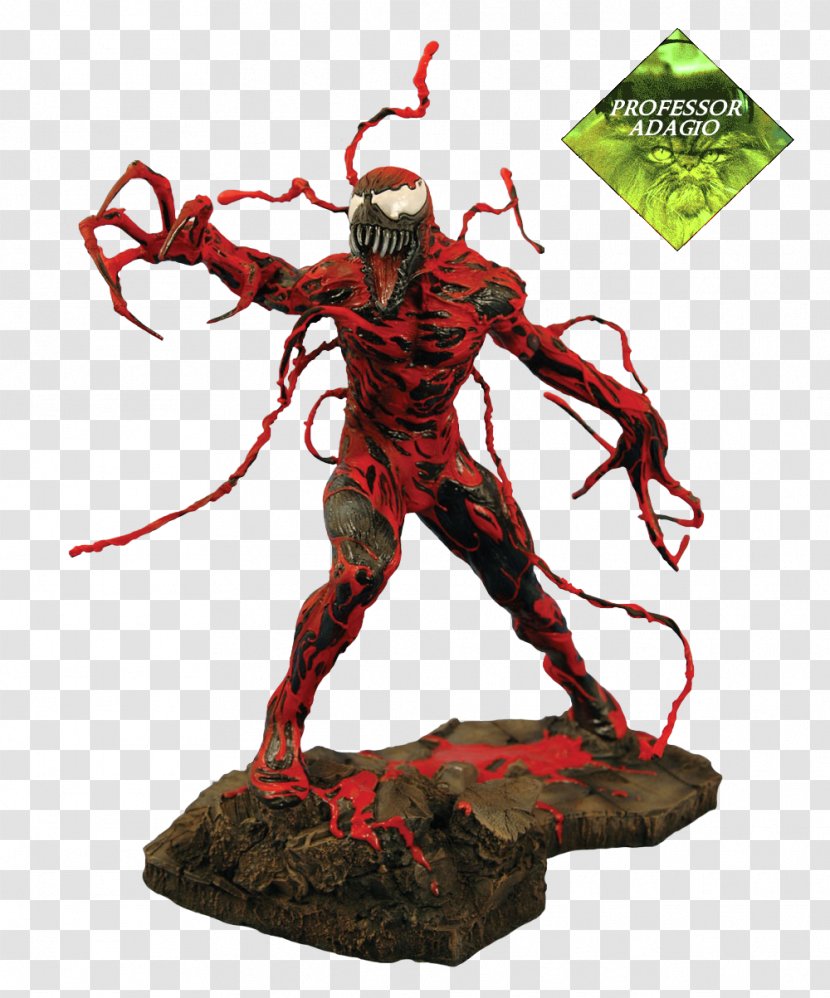 Ultimate Spider-Man Venom Carnage Statue - Marvel Legends Transparent PNG