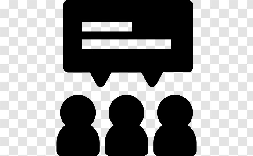 ConversatIon Icon - Logo - Black Transparent PNG