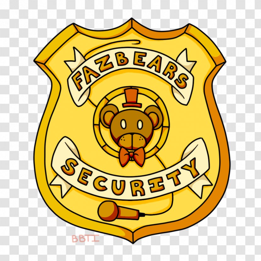 FNaF World Five Nights At Freddy's 4 Security Guard Badge - Tshirt Transparent PNG