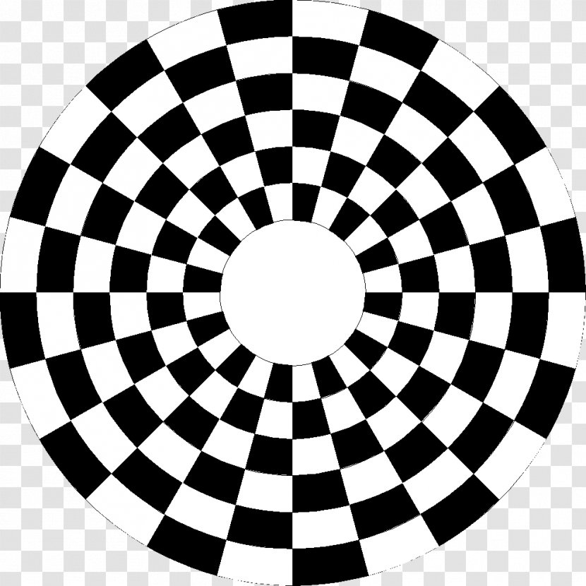 Checkerboard Circle Spiral - Geometric Shapes Transparent PNG