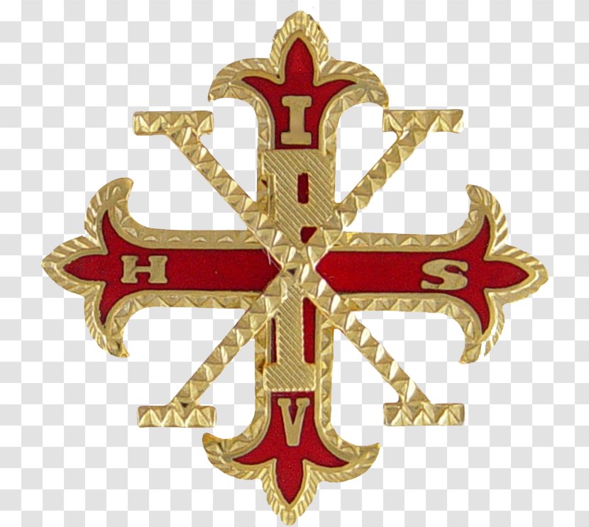 Red Cross Of Constantine Freemasonry Labarum Chi Rho - Military Order - Christian Transparent PNG