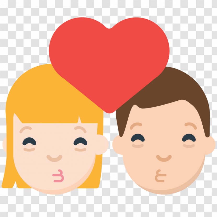 Emoji Love Couple Text Messaging Heart Transparent PNG