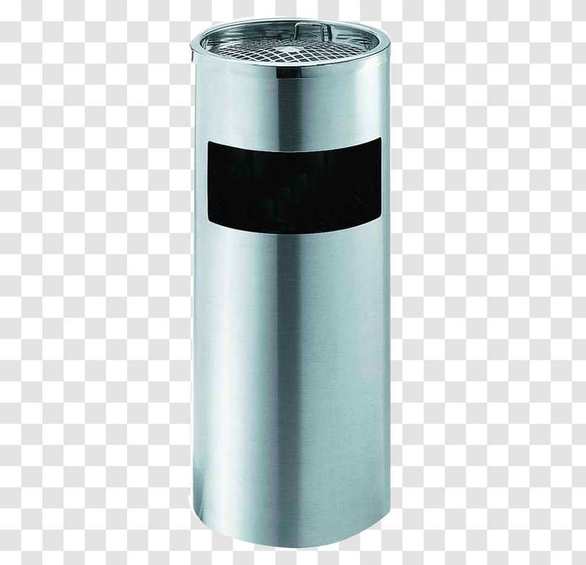 Waste Container Stainless Steel - Outdoor Trash Can Transparent PNG