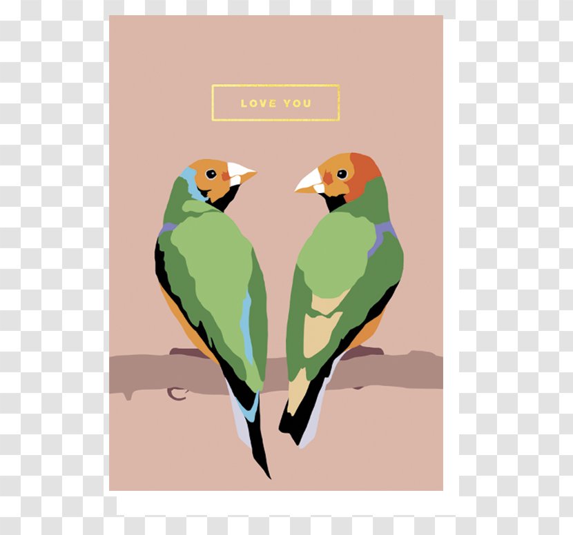 Greeting & Note Cards Paper Parrot Love Gift - Organism - I You Mom Transparent PNG