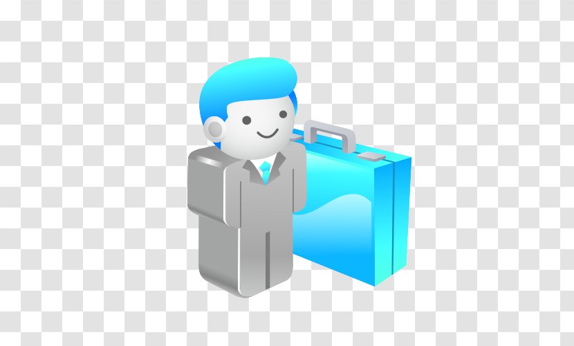 Cartoon Download Icon Design - Business People Material Transparent PNG