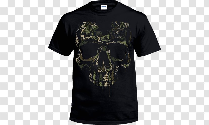 T-shirt Hoodie Military Camouflage Skull Transparent PNG