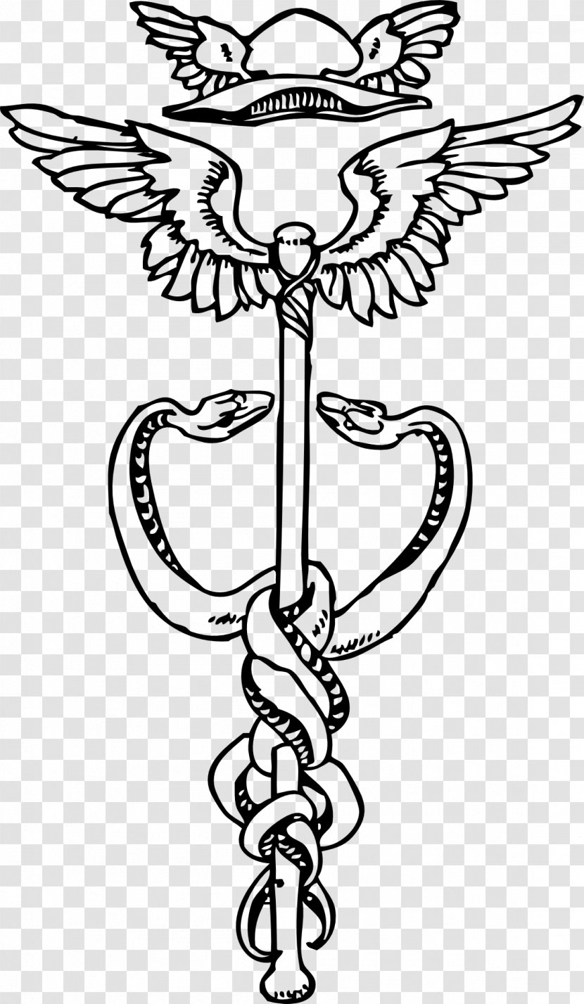 Staff Of Hermes Caduceus As A Symbol Medicine Clip Art - Flower - Pharmacy Snake Transparent PNG