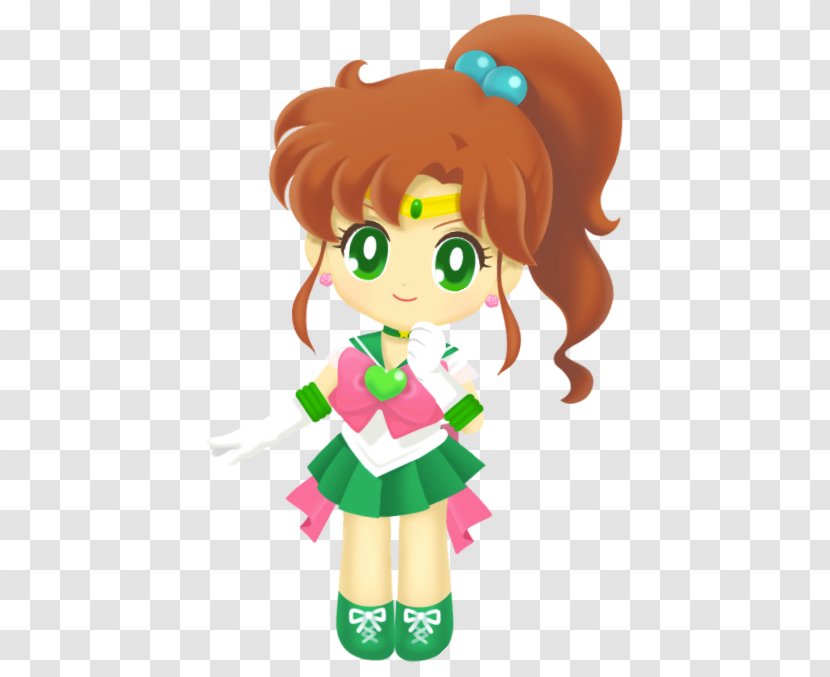 Sailor Jupiter Neptune Moon ChibiChibi Image - Heart - Drops Transparent PNG