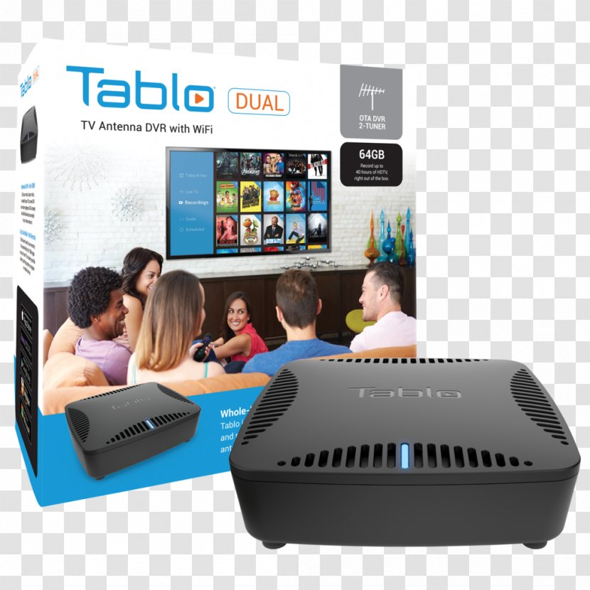 Tablo DUAL OTA DVR For Cord Cutters 64 GB With WiFi Use HD Cord-cutting Terrestrial Television Digital Video Recorders - Electronics Accessory Transparent PNG
