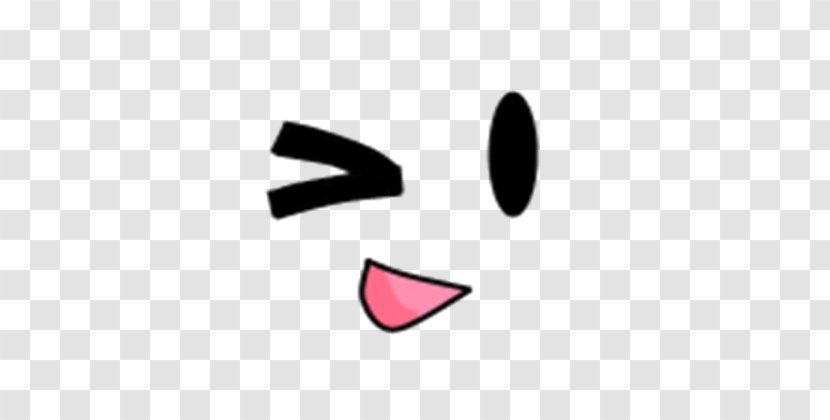 Roblox Wink Face Smiley Emoticon Eye Transparent Png - new closed eyes face roblox