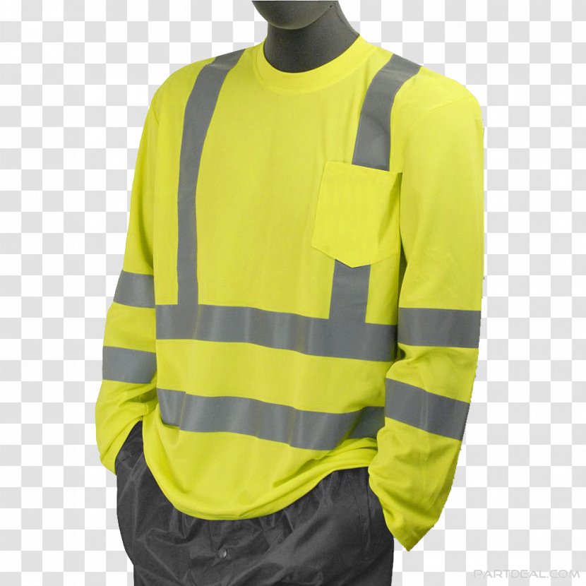 Long-sleeved T-shirt High-visibility Clothing - Polo Shirt Transparent PNG