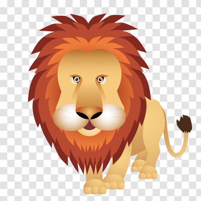 Lion Felidae Cougar Tiger Clip Art - Fictional Character - Cute Little Transparent PNG