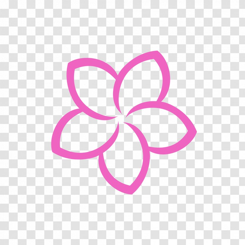Frangipani Flower Logo Petal - Plumeria Transparent PNG