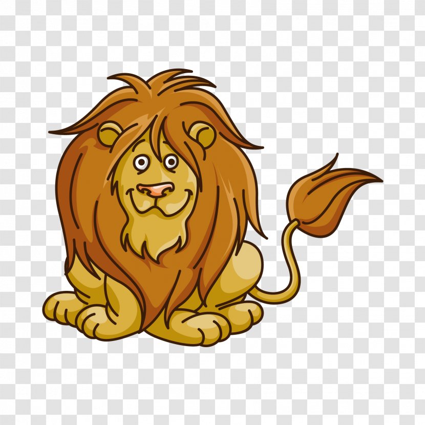 Golden Background - Cartoon - Smile Lion Tamarin Transparent PNG