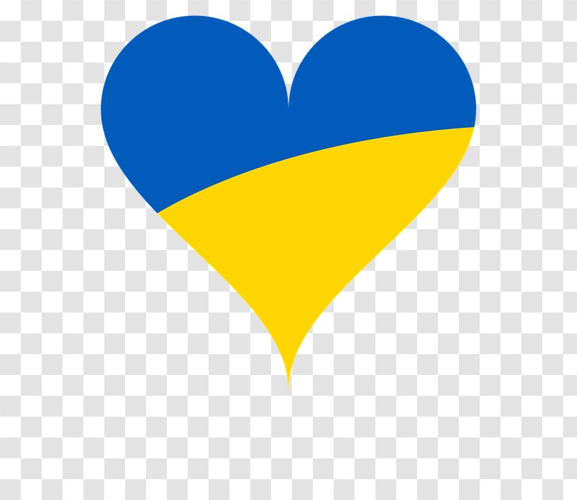 Clip Art M-095 Line Heart Sky Plc - Flag Of Ukraine Transparent PNG