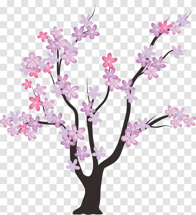 Family Tree Template - Blossom - Cherry Branches Transparent PNG