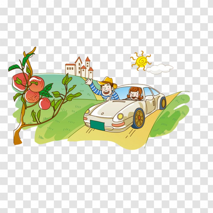 Illustration Cartoon Image Vector Graphics - Comics - Summer Driving Self Transparent PNG