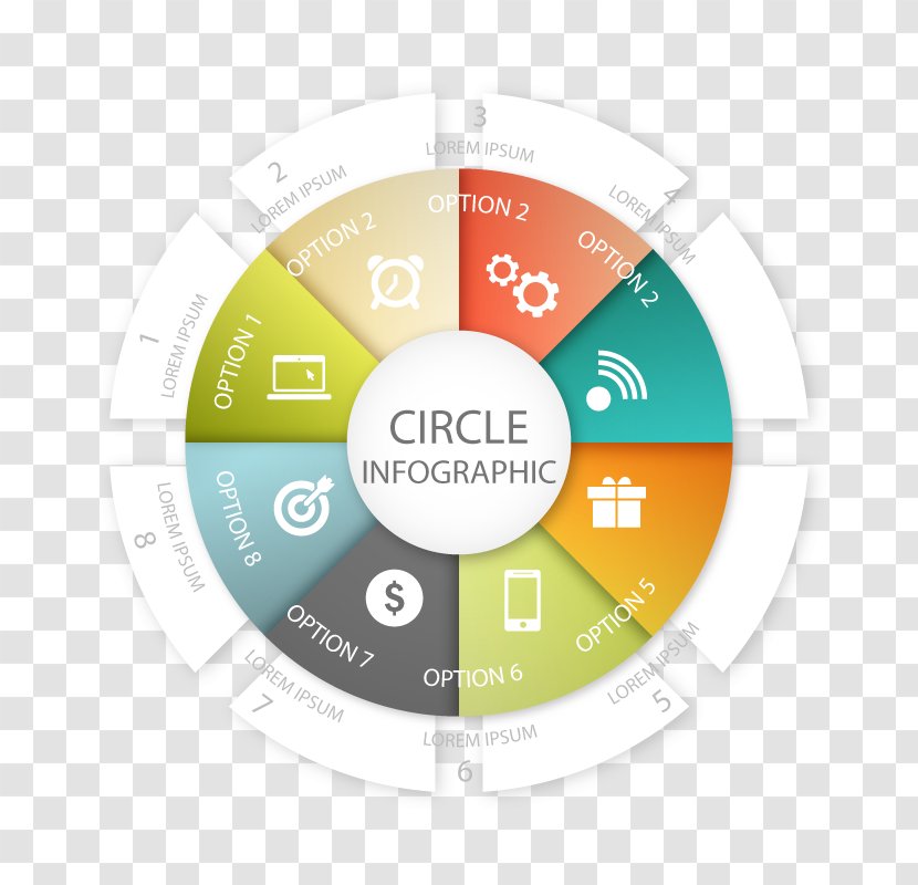 Euclidean Vector Circle Infographic - Diagram - PPT Turntable Transparent PNG
