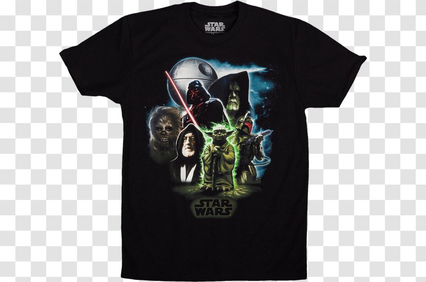 T-shirt Yoda Anakin Skywalker Stormtrooper Obi-Wan Kenobi - Shirt Transparent PNG