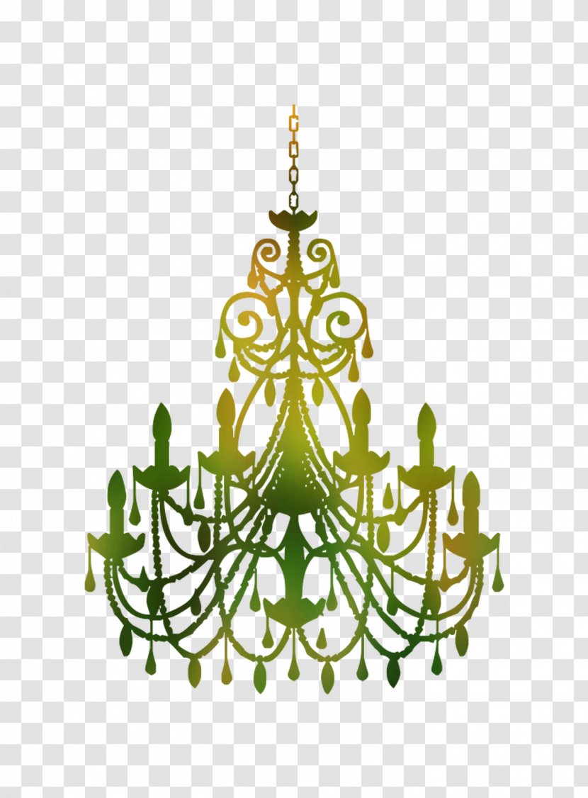 Wall Decal Sticker Chandelier Lighting - Christmas Ornament Transparent PNG