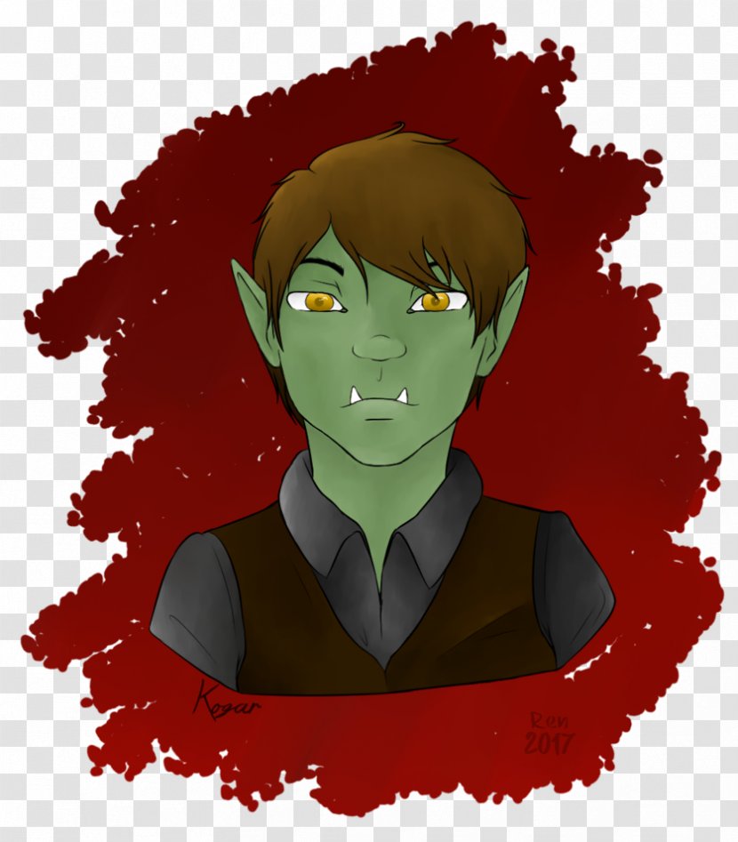 Mouth Jaw Human Clip Art - Red - Half Orc Ranger Transparent PNG