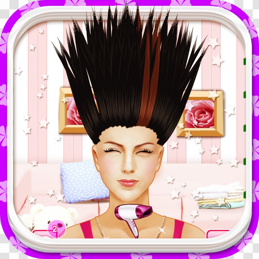 Hairstyle Capelli Game Hairdresser Hair Coloring - Frame Transparent PNG