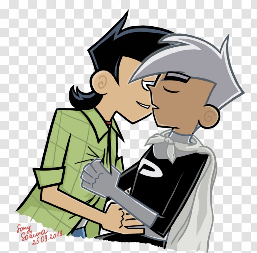 Fan Art Fiction Slash Drawing - Reading - Tucker Danny Phantom Transparent PNG