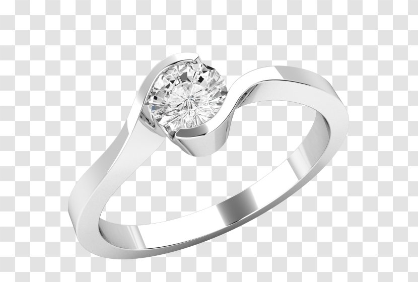 Wedding Ring Princess Cut Engagement Diamond - Platinum - Rings Women Transparent PNG