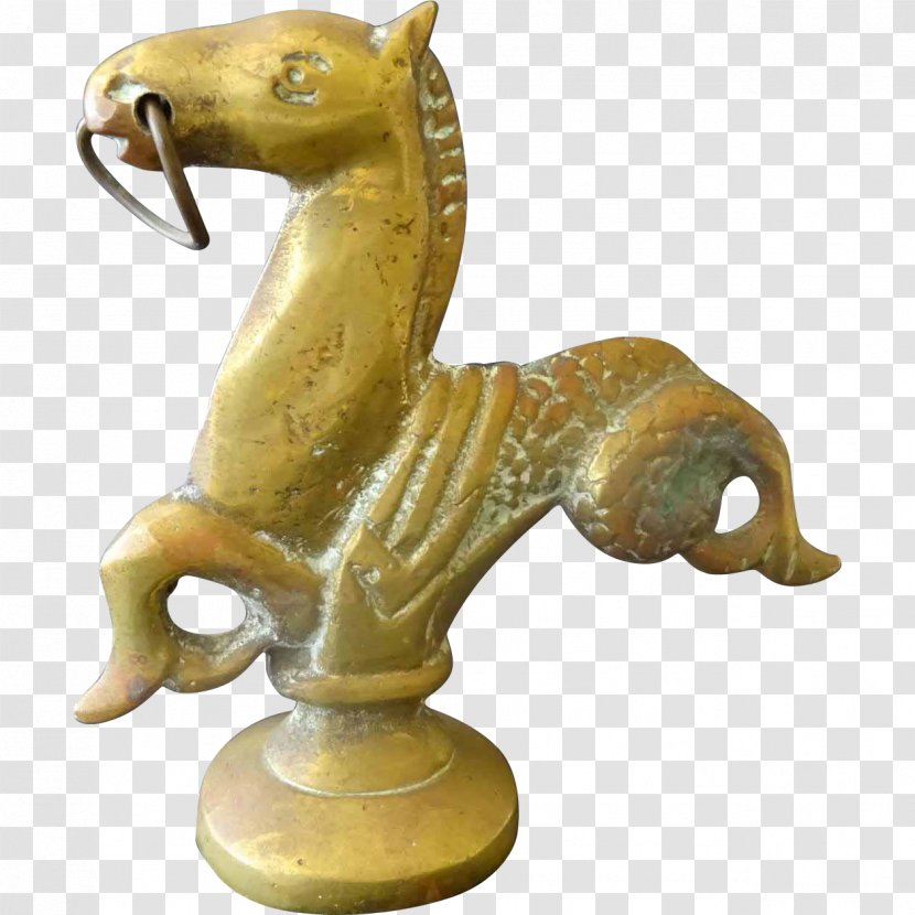 Sculpture Statue Bronze Figurine 01504 - Brass - Seahorse Transparent PNG