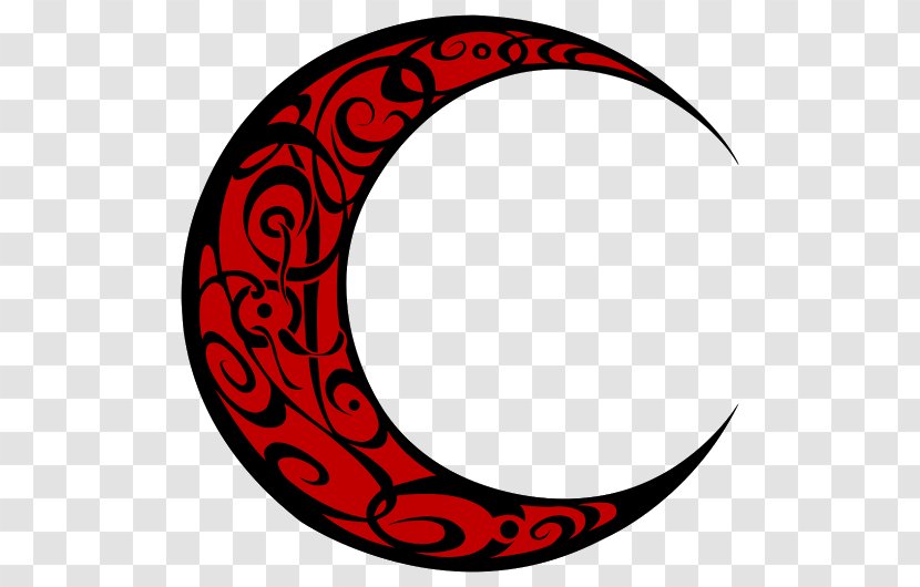 Circle Rim Crescent Logo Clip Art - Tribal Moon Transparent PNG