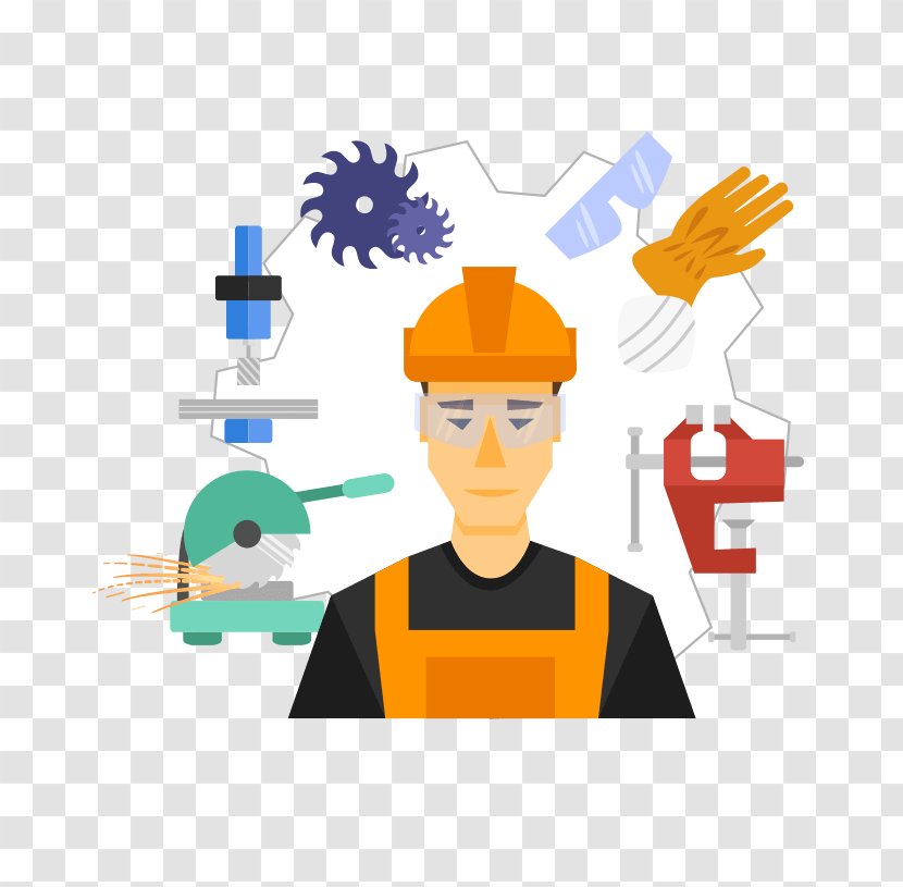 Clip Art Skill Training Image - Cartoon - Enginner Infographic Transparent PNG