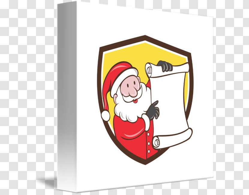 Santa Claus Christmas Drawing Clip Art - Literary Scrolls Transparent PNG