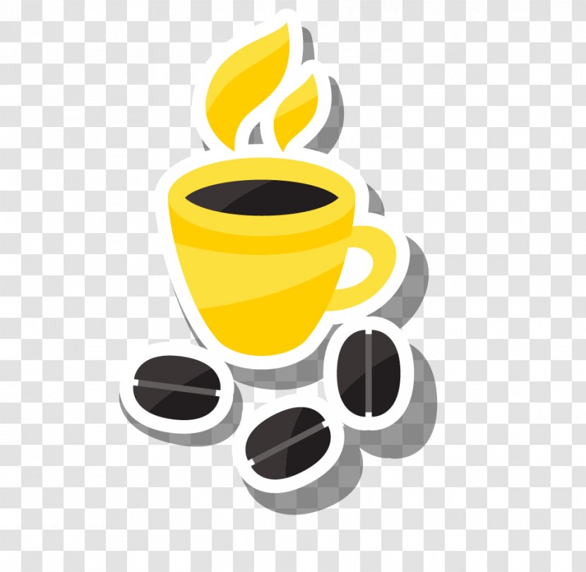 Coffee Cup Bean Clip Art - Tableware Transparent PNG