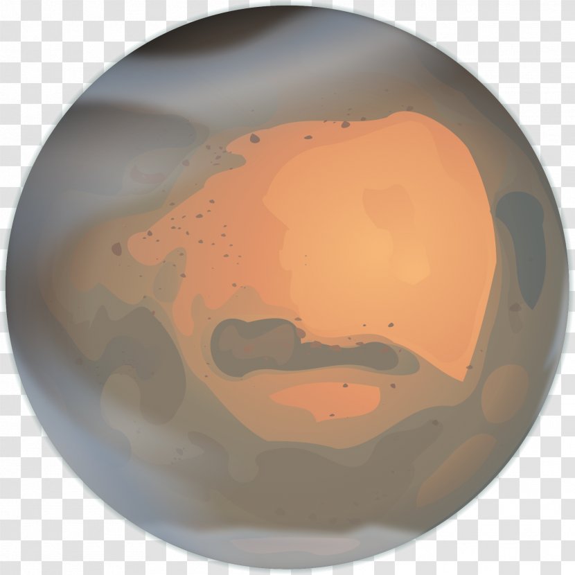 Clip Art Mars Openclipart Martian - Surface Color - Planet Transparent PNG