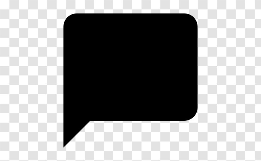 Message - Rectangle - Text BLACK Transparent PNG