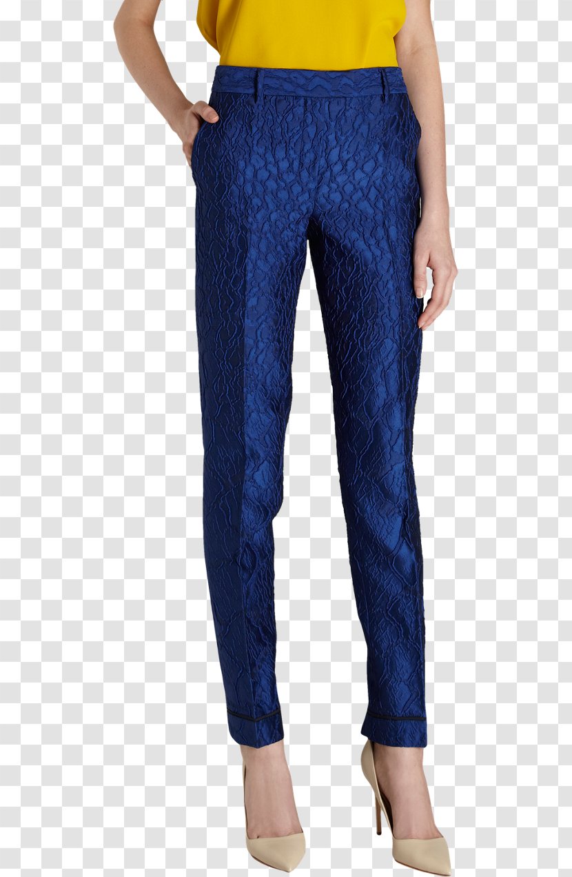 Jeans Pants Blue Denim Sweater - Waist Transparent PNG