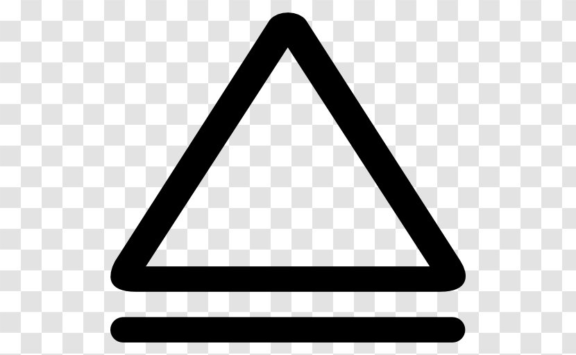 Equilateral Triangle Line Arrow - Horizontal Transparent PNG
