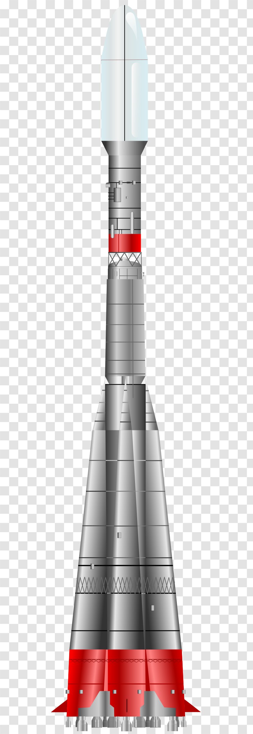 Soviet Space Program Soyuz Rocket Spacecraft - Launch Vehicle Transparent PNG