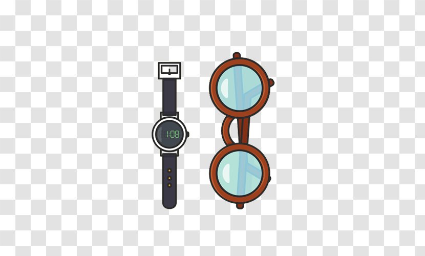 Measuring Instrument Font - Measurement - Watches And Glasses Transparent PNG
