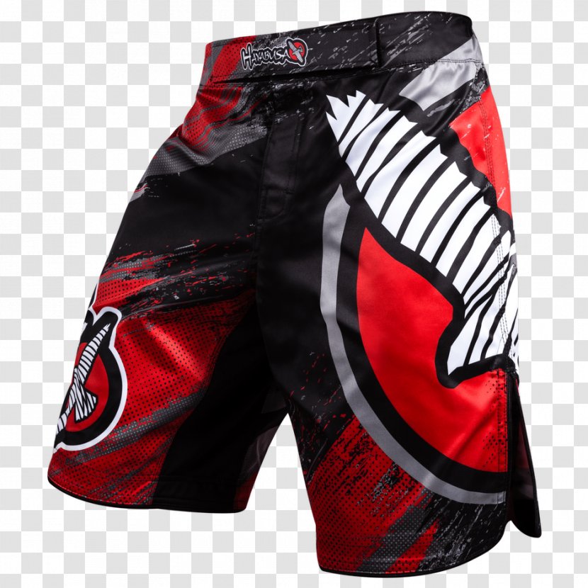 Boardshorts Mixed Martial Arts Clothing Gym Shorts - Red Transparent PNG