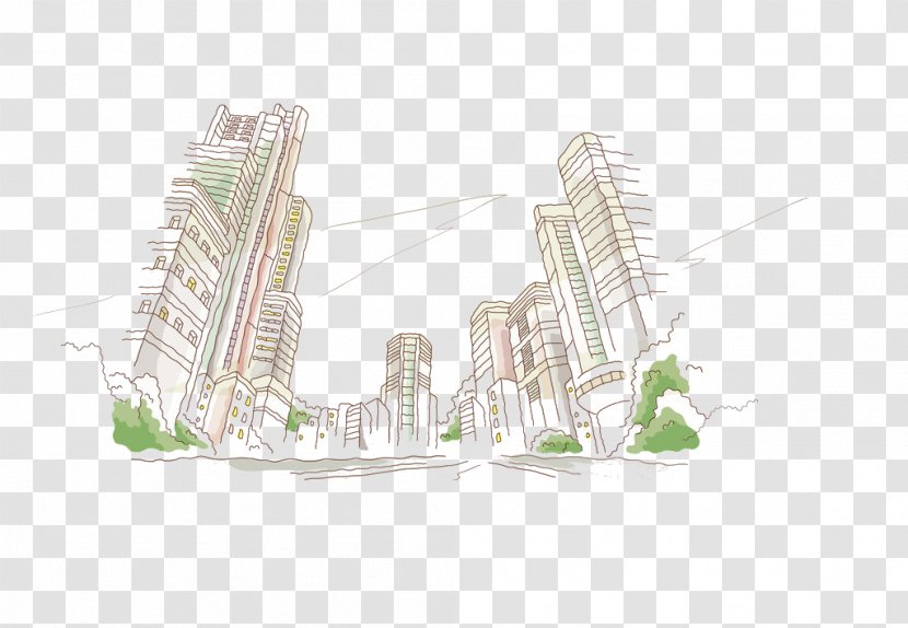 City Building Desktop Metaphor Wallpaper - Drawing - Fashion Transparent PNG