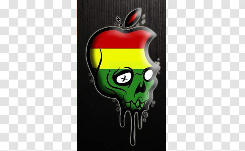 Apple IPhone 7 Plus Desktop Wallpaper Skull Rastafari - Fictional Character Transparent PNG