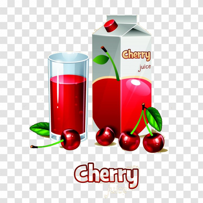 Juice Cherry Food - Drink Transparent PNG