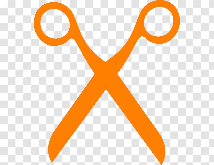 Scissors Grey Clip Art - Orange - Persimmon Transparent PNG