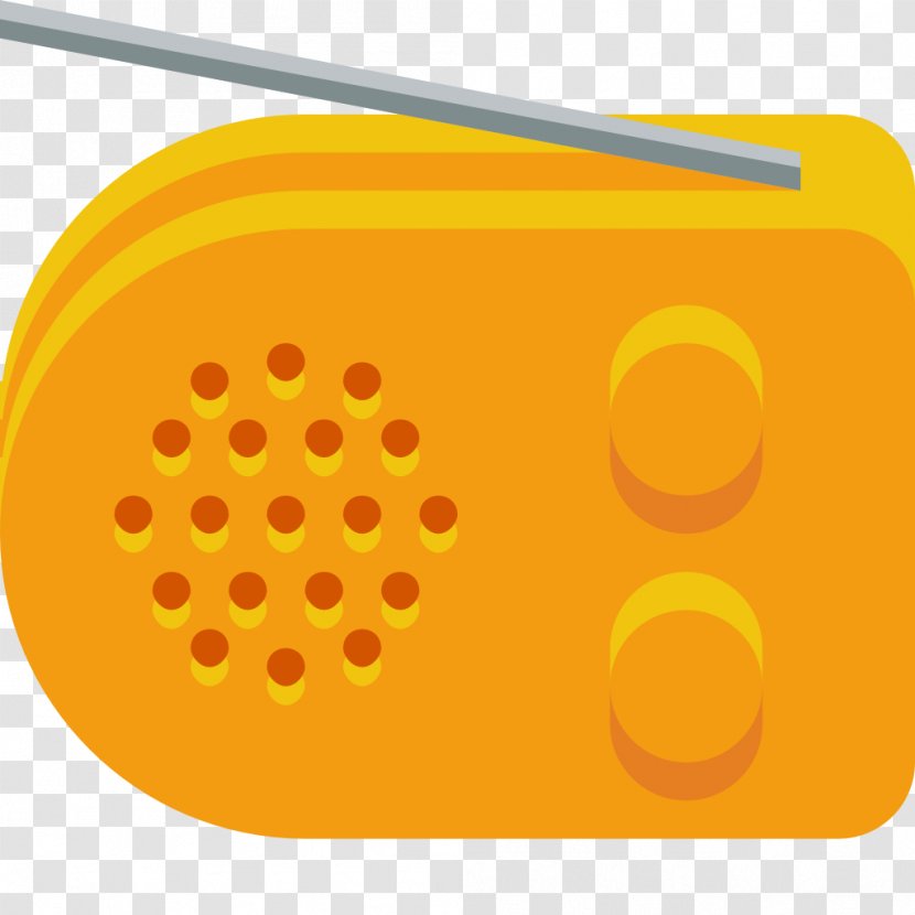 Yellow Orange Line - Frame - Radio Transparent PNG