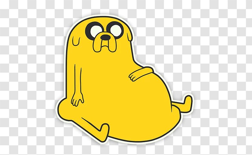 Telegram Sticker Jake The Dog VKontakte - Organism Transparent PNG