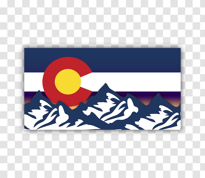 Flag Of Colorado Decal Sticker Die Cutting - Personalized Car Stickers Transparent PNG