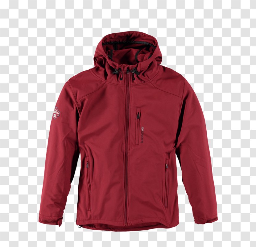 Hoodie Jacket Red Softshell Raincoat - Shell Transparent PNG